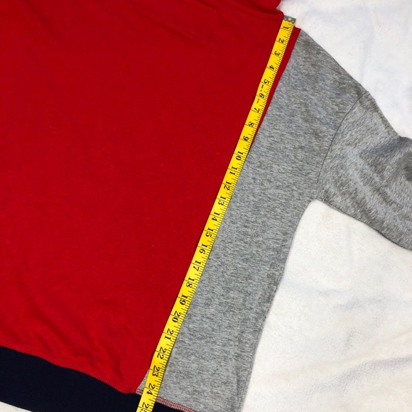 U.S. Polo Assn. NWT Red, Blue, & Gray Color Block Hoodie size M - Picture 9 of 10
